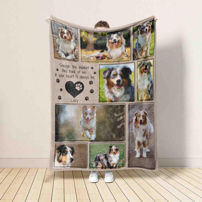 Personalized Pet Photo Blanket Memorial&Remembrance Gift