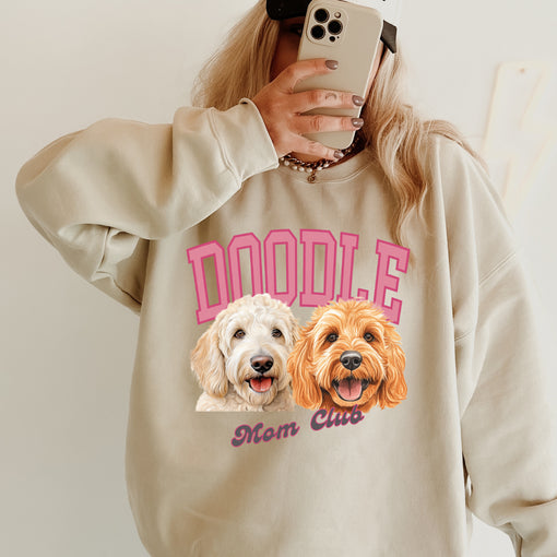 Custom Dog Mom Club Sweatshirt T-shirt Hoodie