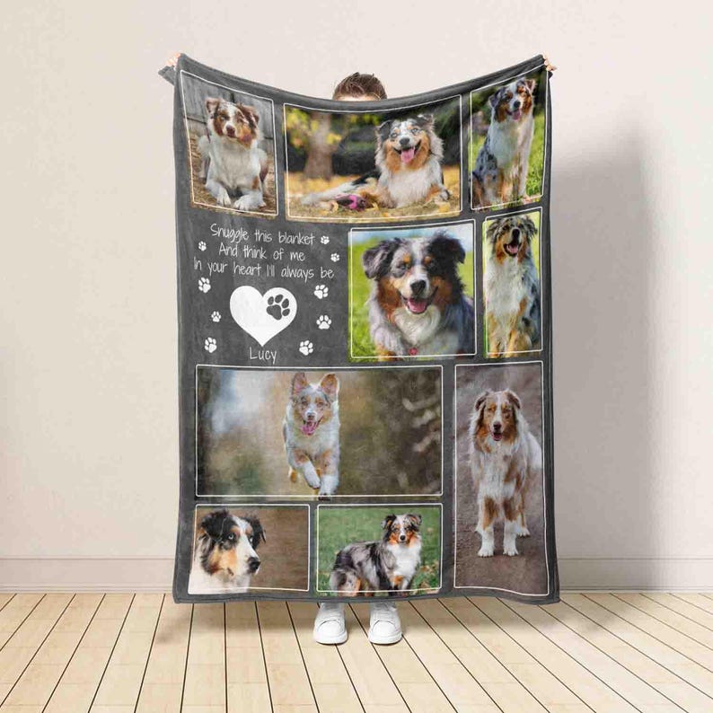Personalized Pet Photo Blanket Memorial&Remembrance Gift